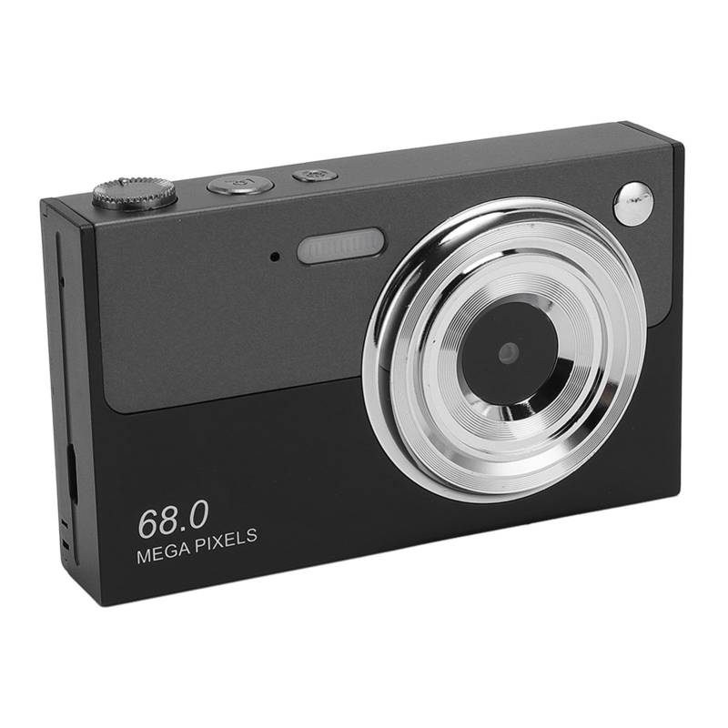 CFTGIW 68MP 4K-Digitalkamera, Kompakt Kamera mit 32GB Speicher, 16X Digital Zoom, USB C für Jugendliche, IPS-Bildschirm, Eingebautes Mikrofon (Black) von CFTGIW