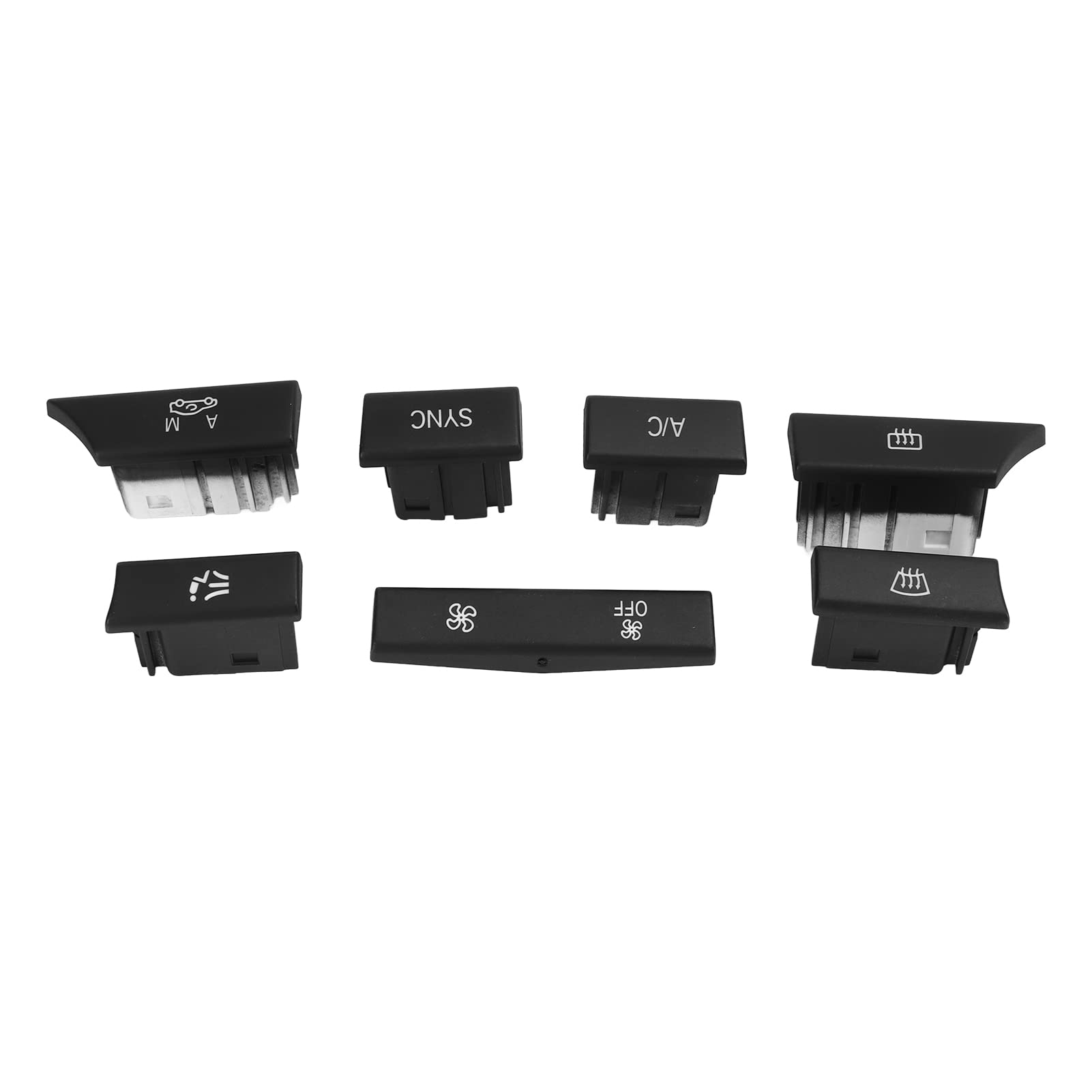 CFTGIW 7pcs/Set Dashboard -Klimaanlage, Austausch für X3 X4 F25 F26 20132018, Bestehend aus Premium -ABS, Reibungsloser Temperaturregelung, Einfache Installation, Getestet für Lang Life von CFTGIW