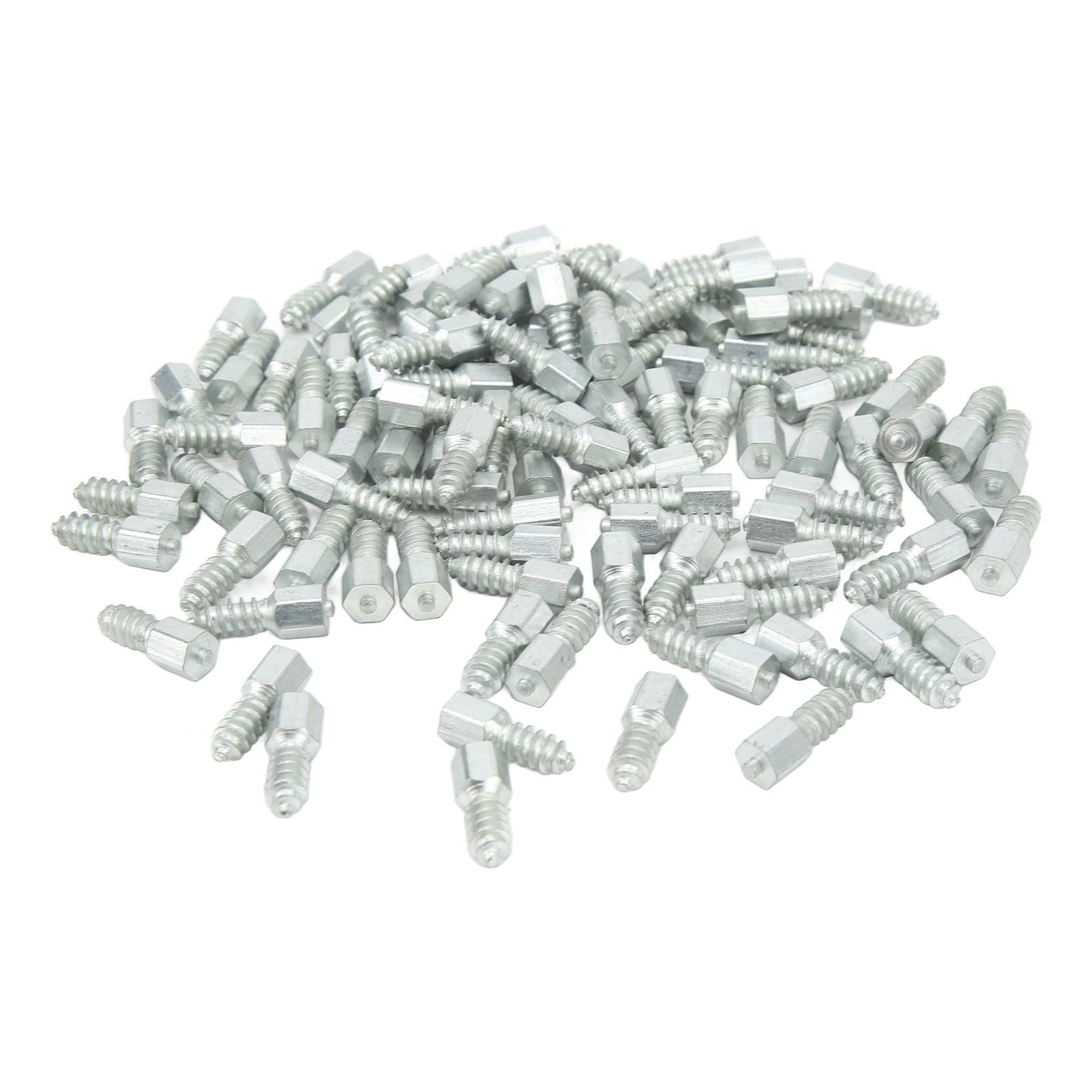 CFTGIW Schneereifen-Spikes, 100 Stück Wolframstahl-Aluminium-Reifen-Anti-Rutsch-Stollen für Lader, Traktoren, Kompaktlader, mit Besserem Grip, Verhindern Schleudern, für Verschiedene von CFTGIW