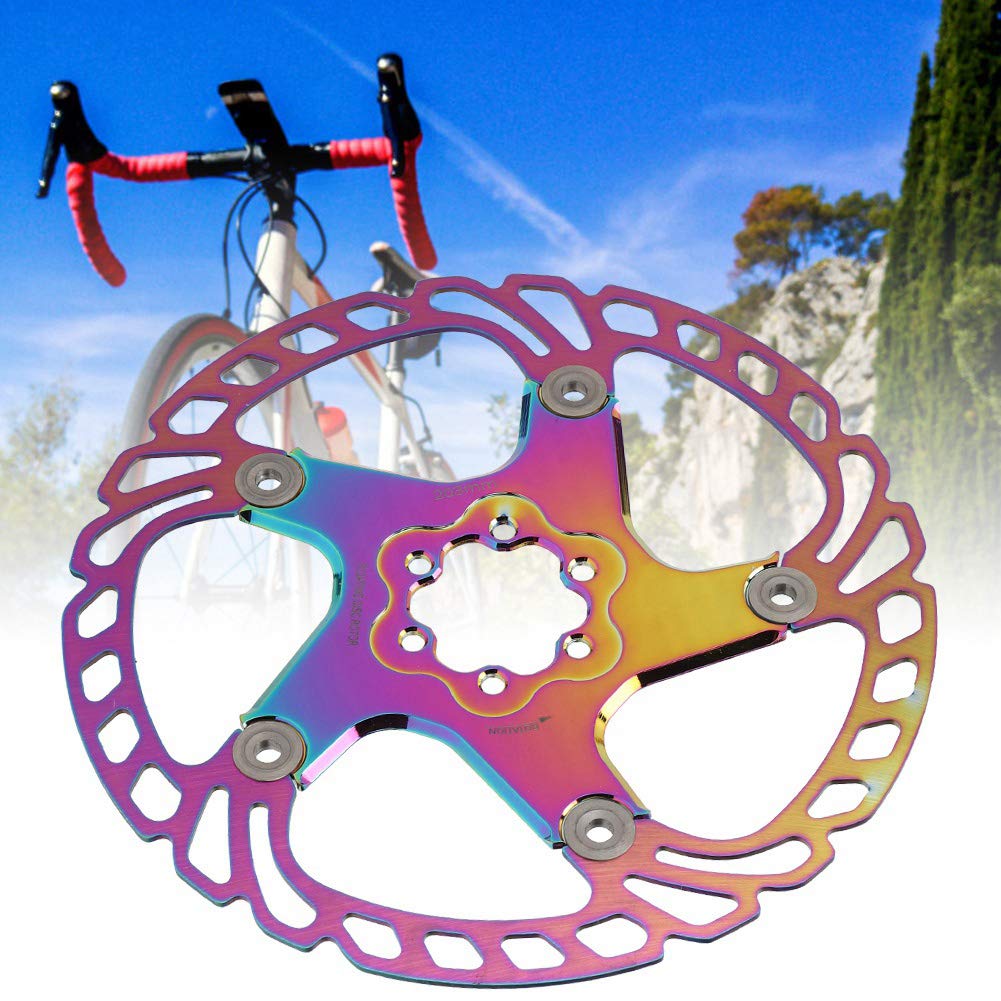 Fahrradscheibenbremsrotoren 6 Nägel Radsportzubehör für Mountainbyklusbeschichtung Farbe180 Mm Edelstahl -Ausgangsscheibenbremsbremsrotorbike -Scheibenbremsbremsrotoren6 Nägel von CFTGIW