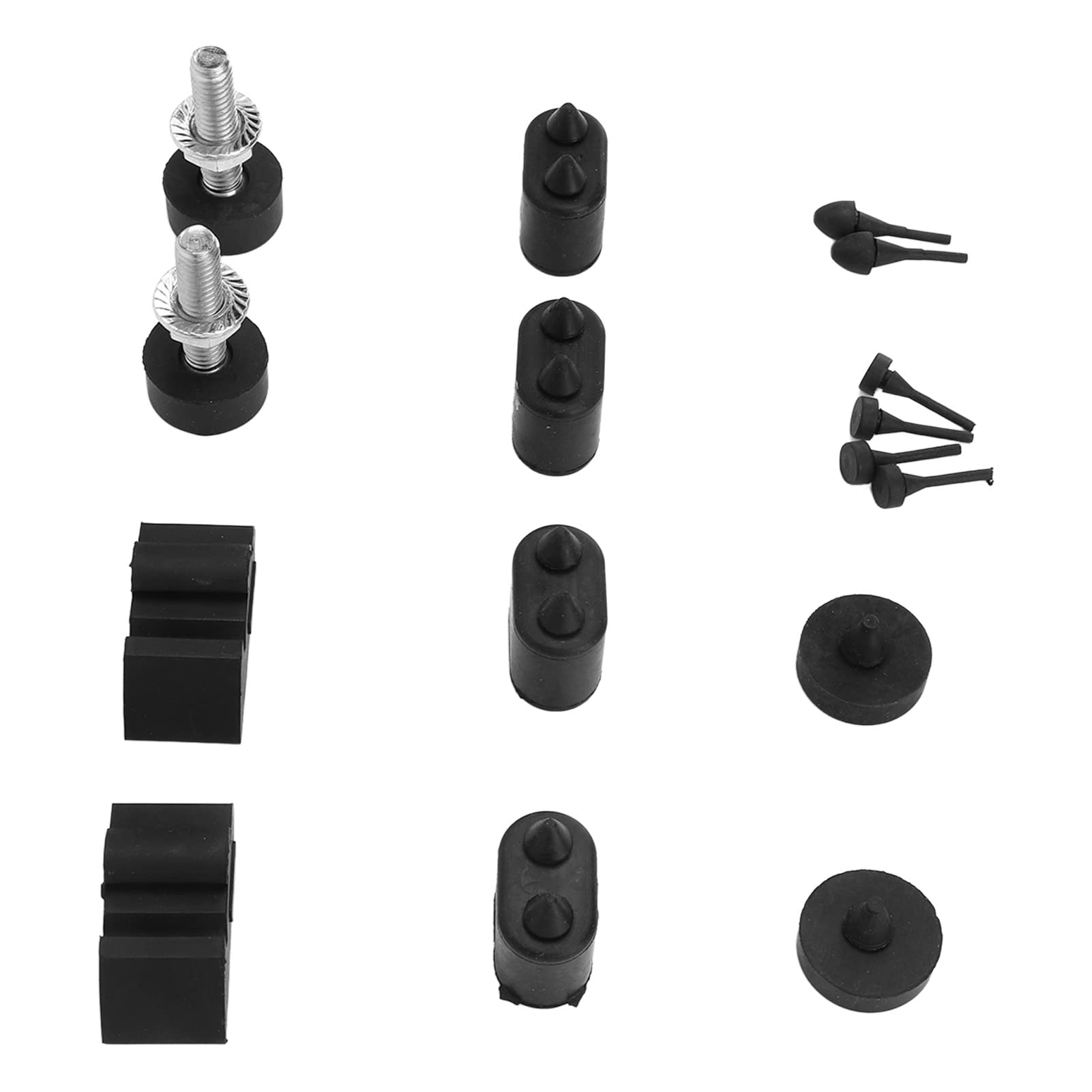 Gummi-Einsteller-Stopper-Set, Leistungsstarker Ersatz für Camaro Coupe Cabrio 1967–1969, Gummi-Stopper-Set, Gummi-Stopper-Stoßstangen-Set, Schwarze Gummi-Stopper, von CFTGIW