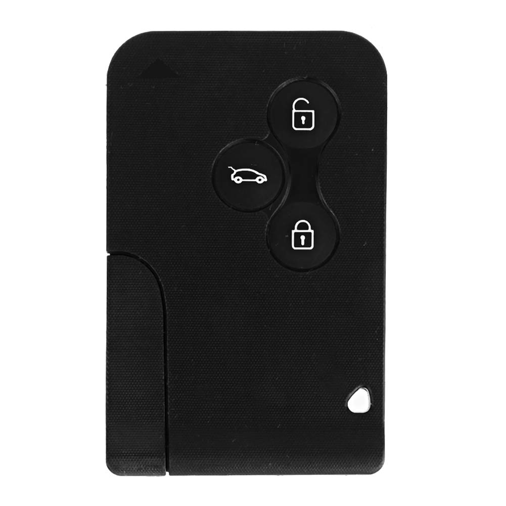 Mini 3-Tasten-Auto-Fernbedienung Smart Key Card Kunststoffgehäuse für Clio Megane 2 3 Koleos Smart Key Card Cover Auto Smart Key Case von CFTGIW