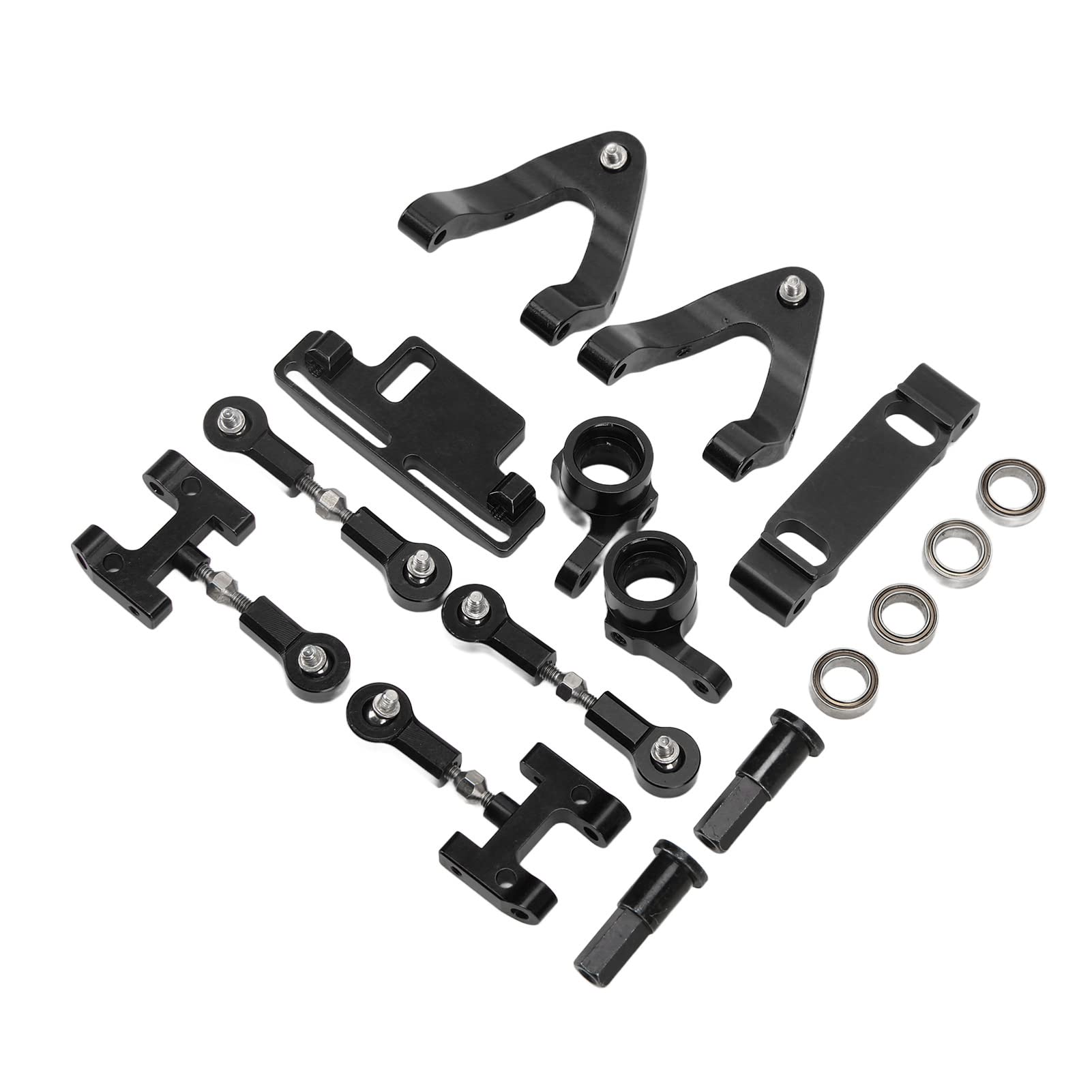 RC Aluminium Upper Lower Suspension Arm Stee Cup Hex A Metal Accessories Set for WPL D12 RC CarBlack Diese Einfache Installation und Demontage Ermöglicht Ihnen die Montage und von CFTGIW