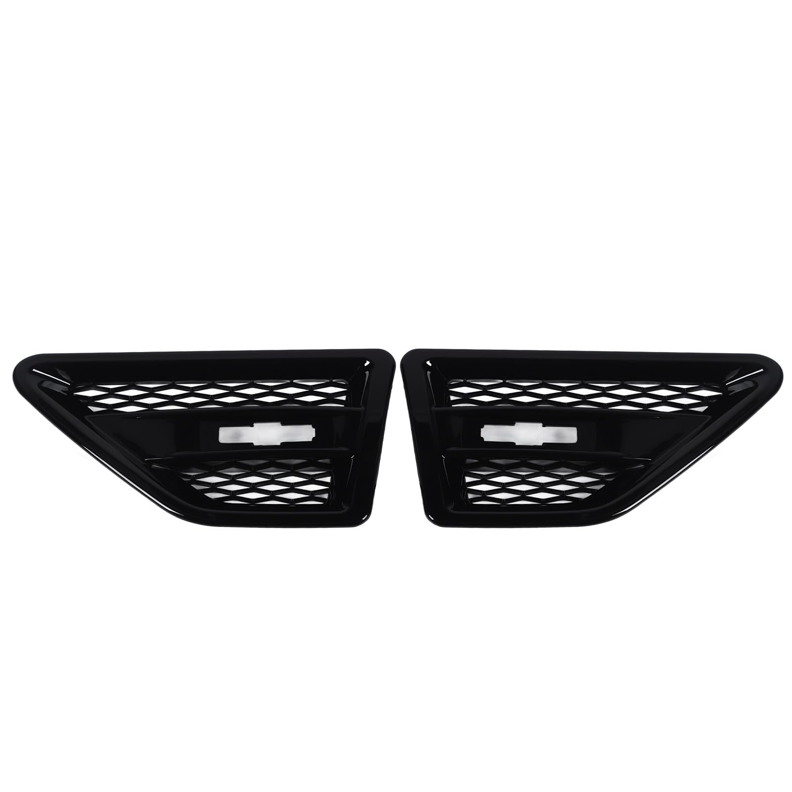 Seite Air Vent Trim Grill Vorne Links Rechts Glänzend Schwarz Auto Grill Mesh Vent Dekoration Ersatz Für Freelander 2 LR2 von CFTGIW