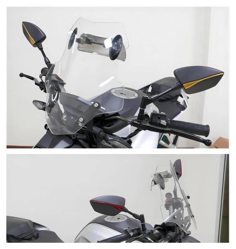 Motorrad Rückspiegel Für GILERA Für Nexus 125 250 300 500 E3 Für GP800 Für GP850 2006-2021 Motorrad Seite Rückansicht Rückspiegel(Titanium4) von CFUNMNVBVZ