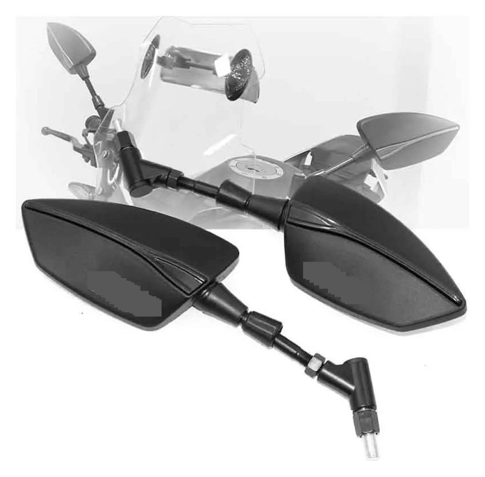 Motorrad Rückspiegel Für GILERA Für Nexus 125 250 300 500 E3 Für GP800 Für GP850 2008-2021 Motorrad Seite Rückansicht Rückspiegel(Black5) von CFUNMNVBVZ