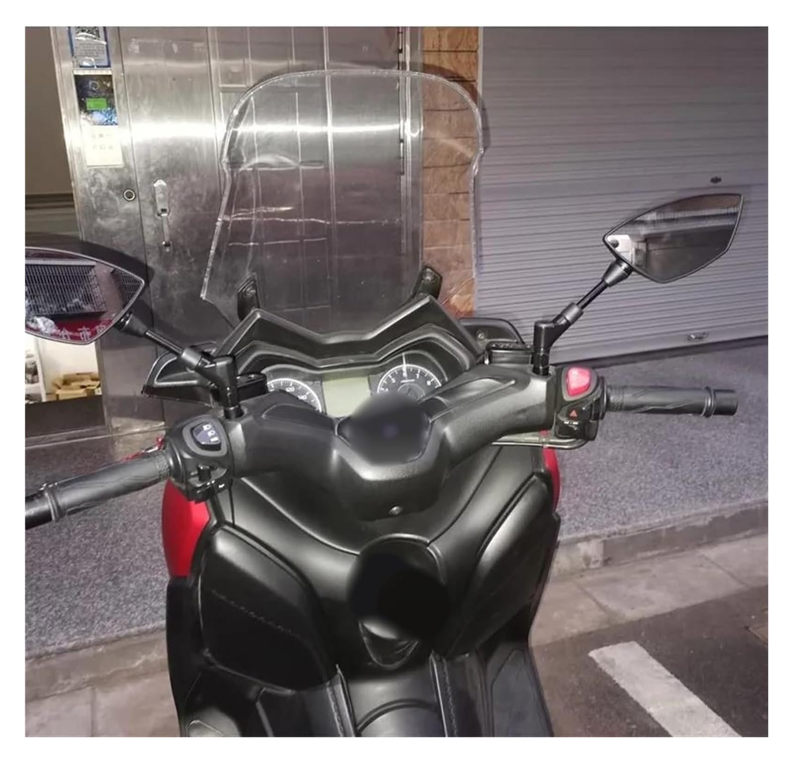 Motorrad Rückspiegel Für S&uzuki Für BURGMAN Für AN125 Für AN250 Für AN400 Für AN650 Für AN 650 Für Burgman 400 650 125 200 Motorrückspiegel(Black2) von CFUNMNVBVZ