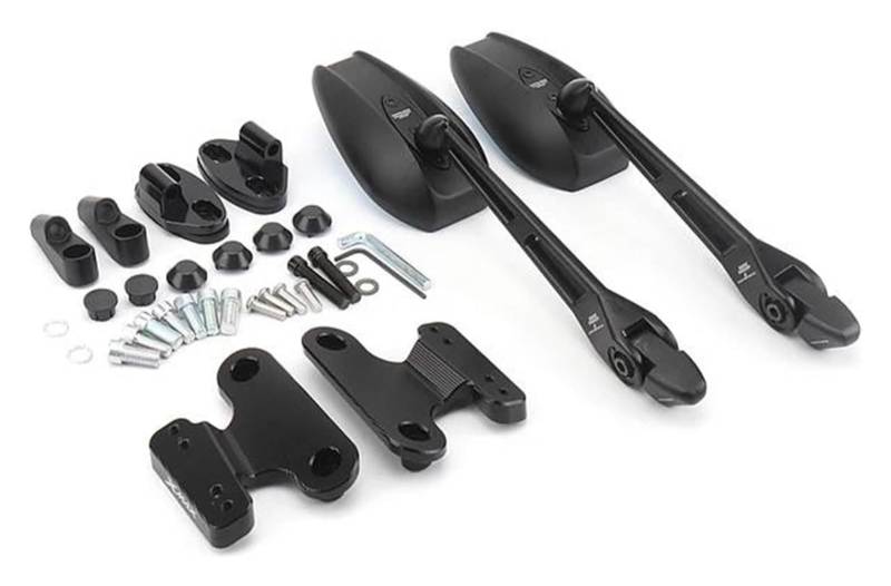 Motorrad Rückspiegel Für XMAX 300 XMAX300 X-MAX 300 2017-2023 Motorrad Zubehör Seite Spiegel Vorwärts Moving Halterung Kit Rückspiegel(Black Set7) von CFUNMNVBVZ