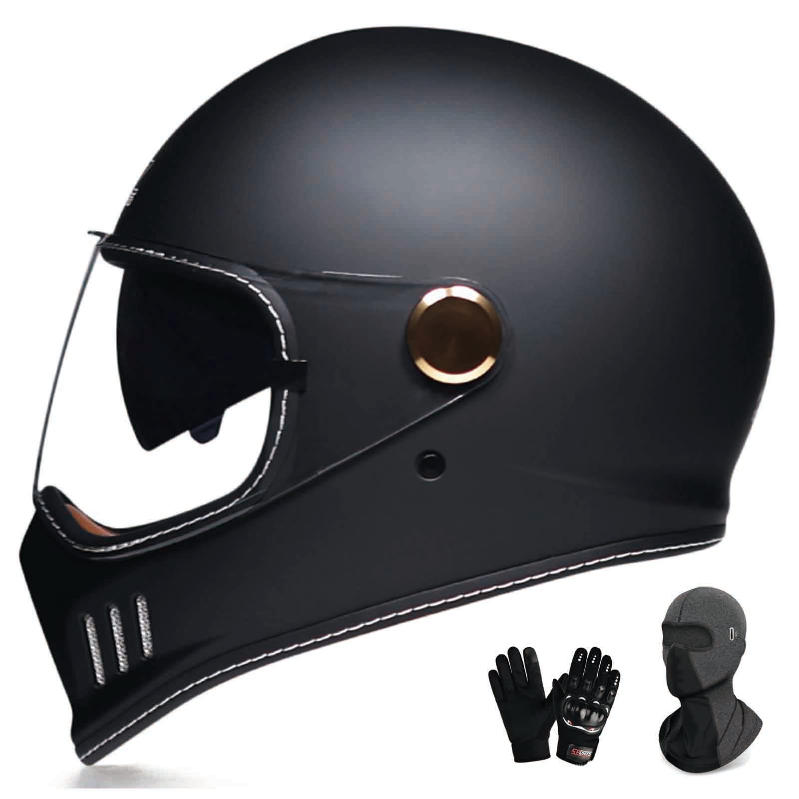 Modularer Motorradhelm mit hochklappbarem Visier, Retro-Motorradhelme, Leichter Straßenhelm, elektrische Motorradhelme, Motocross-Helm, klassischer Stil für Erwachsene, Frauen, Männer, ECE-g von CFZWJ