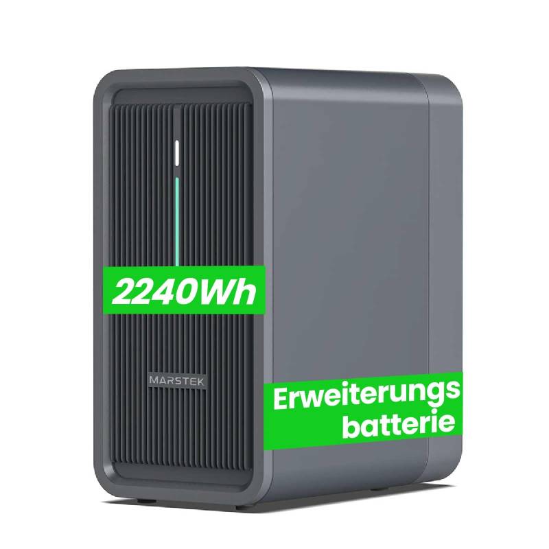 Marstek P2500-D Erweiterung Batterie/Speicher für Balkonkraftwerk 2240Wh Solarspeicher LiFePo4 Akku, intelligente App-Steuerung, für Innen- und Außenbereich (IP65) von CG Camper Gold