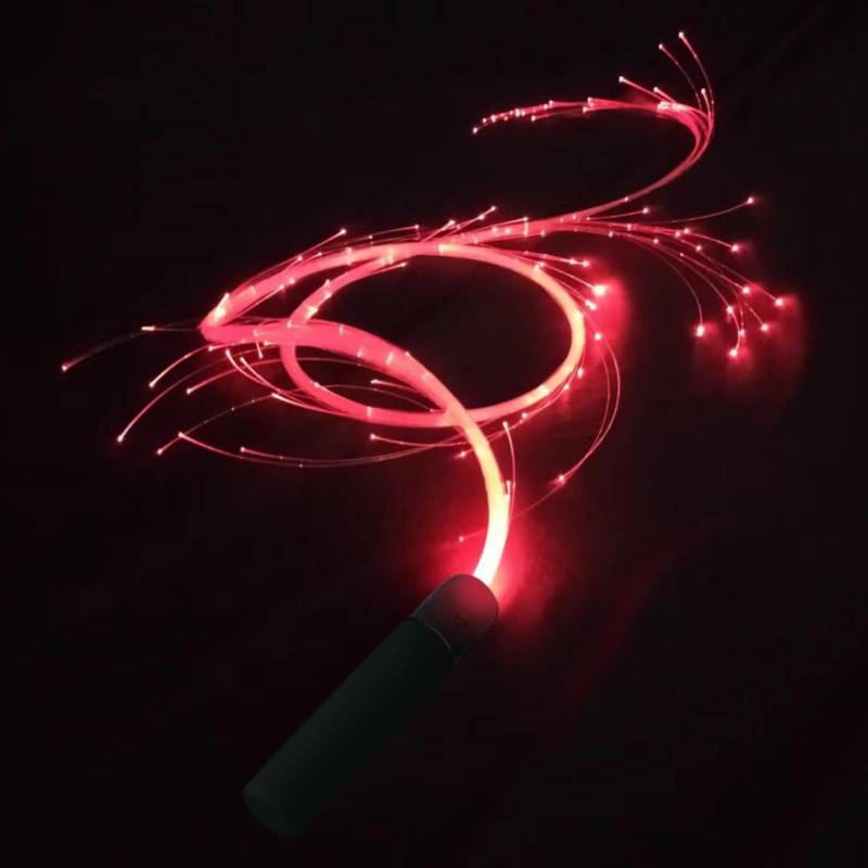 LED Glasfaser Weltraumpeitsche, Um 360 Grad Drehbare Tanzpeitsche, LED Glasfaser Peitsche Mit 7 Farben, Glasfaserpeitsche Led Für Tanzen, Partys, Lichtshows, Musik-Festivals von CGACCSD