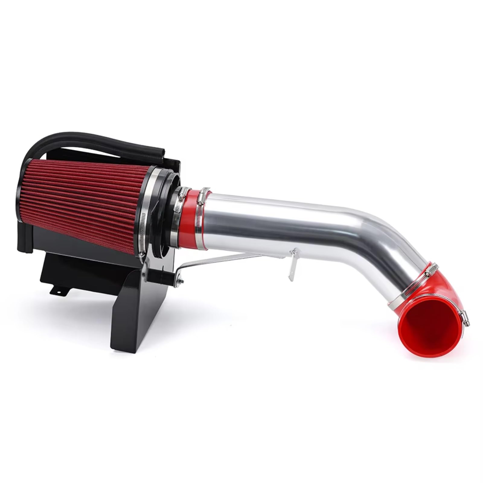 Ansaugschlauch FÜR GMC V8 4,8 L 5,3 L 6,0 L Für Sierra 1500 2500 3500 Air Fitler Kit Auto 4 "Cold Air Intake System Hitzeschild Auto Ansaugrohr(Red) von CGBWMB