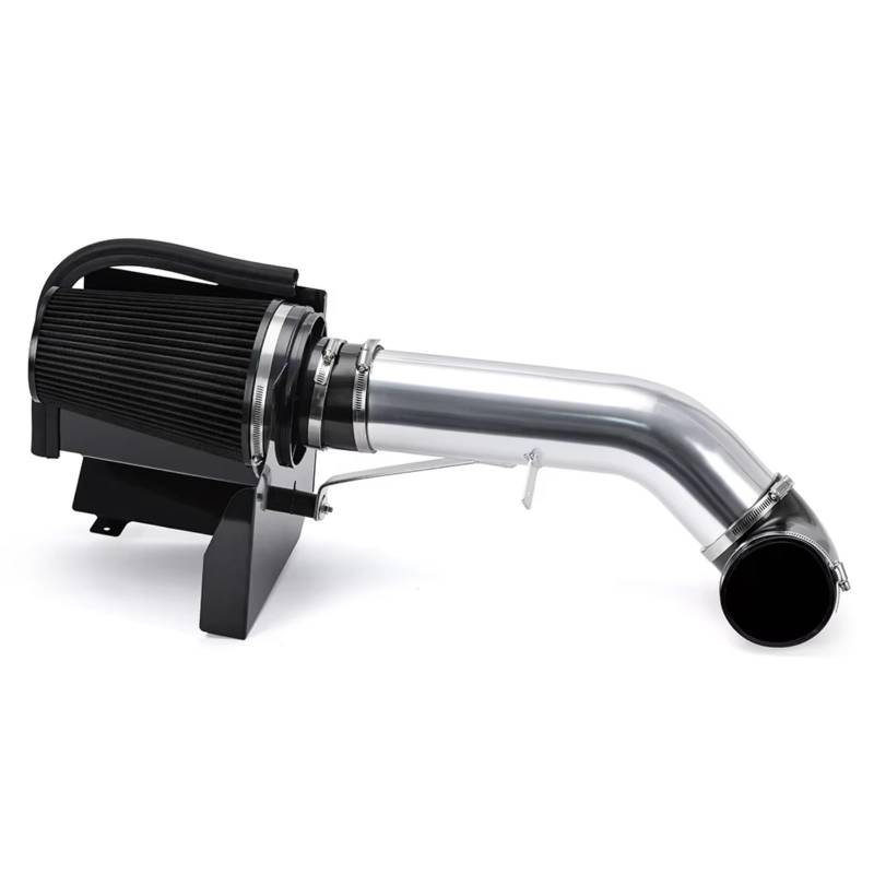 Ansaugschlauch FÜR GMC V8 4,8 L 5,3 L 6,0 L Für Sierra 1500 2500 3500 Air Fitler Kit Auto 4 "Cold Air Intake System Hitzeschild Auto Ansaugrohr(Schwarz) von CGBWMB