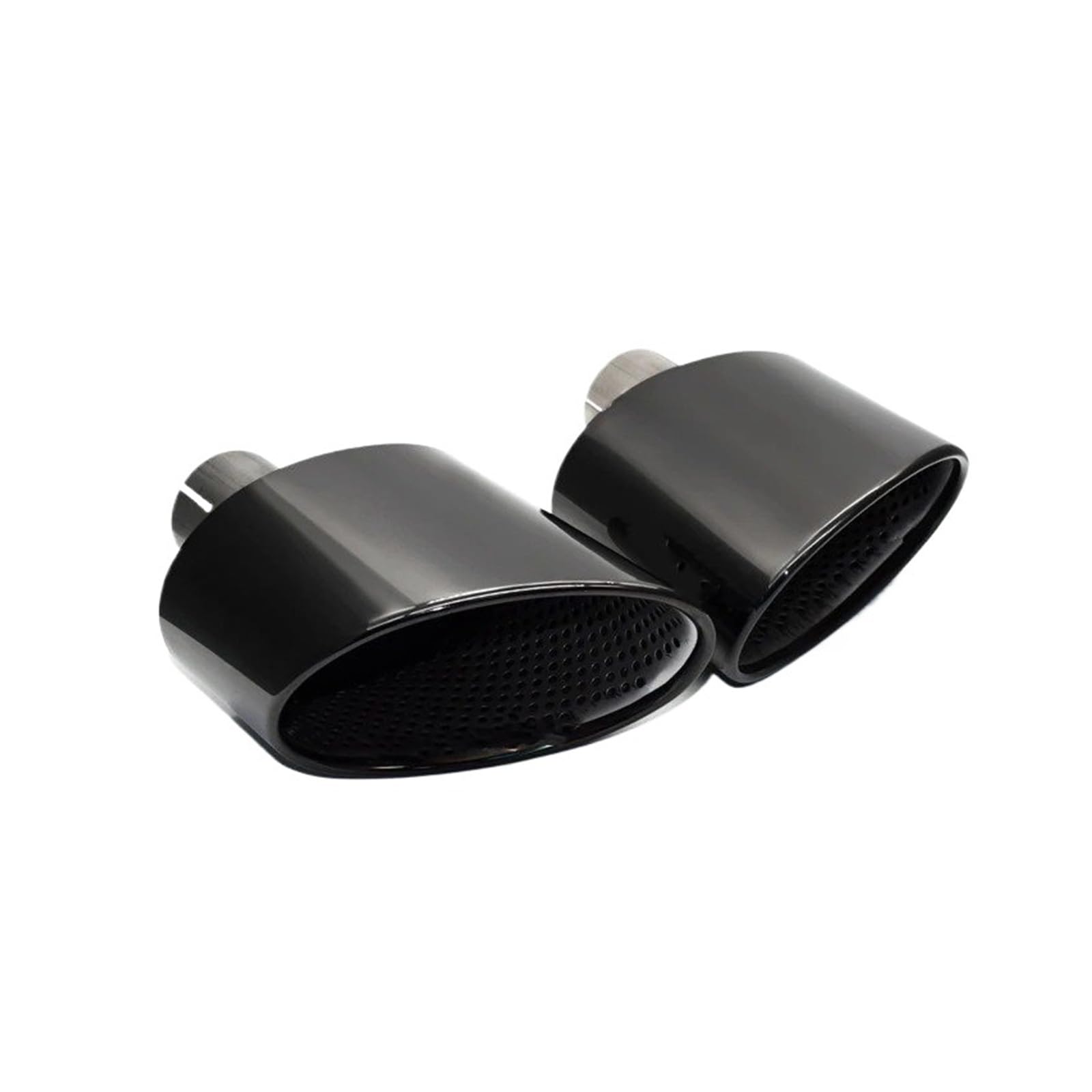 Auto Endrohre Für A4 Für A5 Für A6 Für A7 Oval Auto Auspuff Spitze Schalldämpfer Spitze 304 Edelstahl Auspuffrohr Auspuff Auto Auspuff Endrohr(Black A 57mm) von CGBWMB