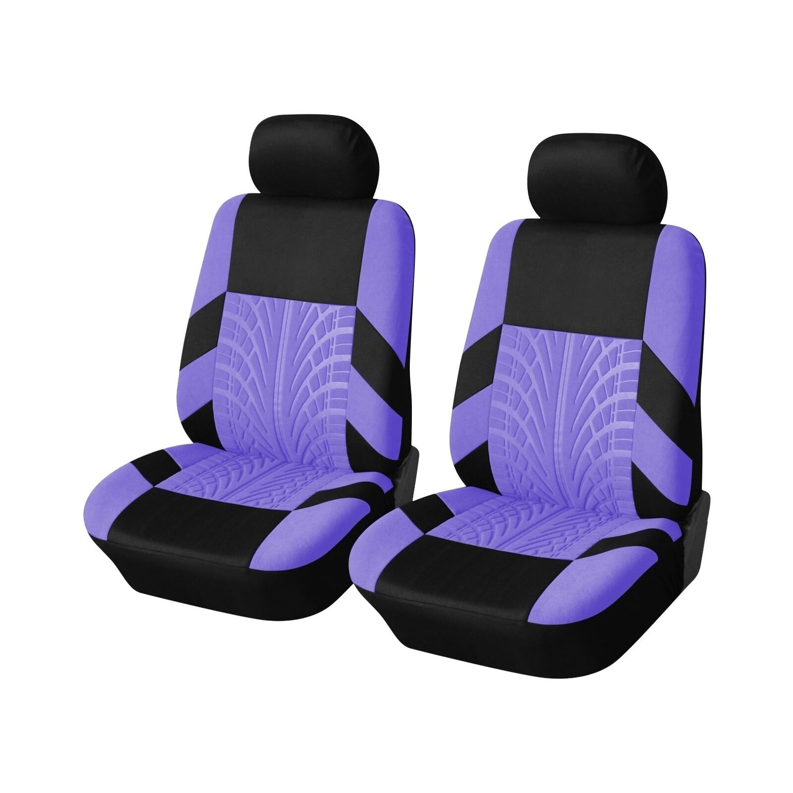 Auto-Sitzbezüge Autositzbezüge Komplettes Set Stoff Universelle Passform Für Den Automobilbereich Low Back Frontairbag Kompatibel Geteilte Sitzbank Rücksitz Waschbar Autositzbezüge(2Seats-Purple) von CGBWMB