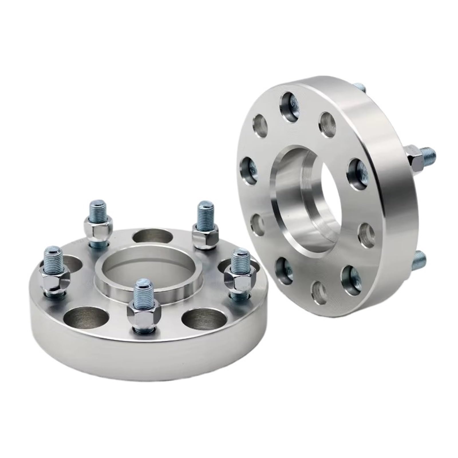 Auto Spurverbreiterung Für Chevrolet Für Camaro Auto M14xP1,5 2 Stück 15/20/25/30/35mm PCD 5x120 CB 67,1mm Rad Spacer Adapter 5 Lug Anzug Raddistanzscheiben(2pieces 15mm Silver) von CGBWMB