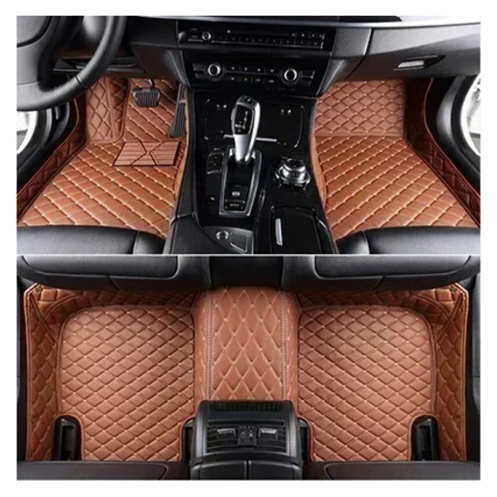 Autoteppiche Für Benz SL-Klasse R231 2010-2016 Jahr Innenausstattung Teppich Benutzerdefinierte 3D-Volldeckung Auto-Fußmatten Fussmatten Auto(Brown) von CGBWMB