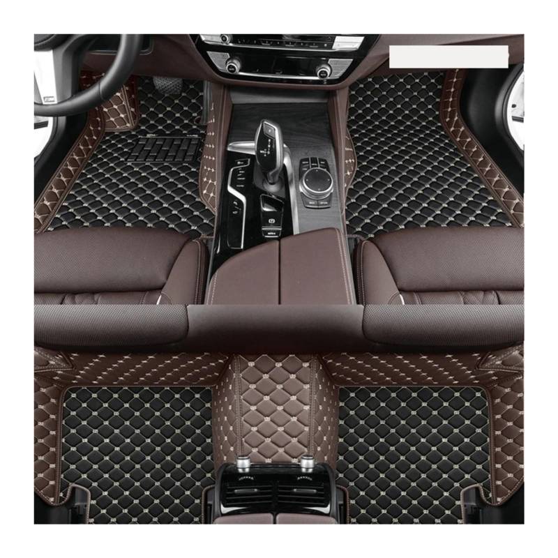 Autoteppiche Für E60 2004 2005 2006 2007 2008 2009 2010 Teppiche Fußpolster Maßgefertigte Auto-Fußmatten Aus Leder Fussmatten Auto(1set floormat A,Linkslenker) von CGBWMB