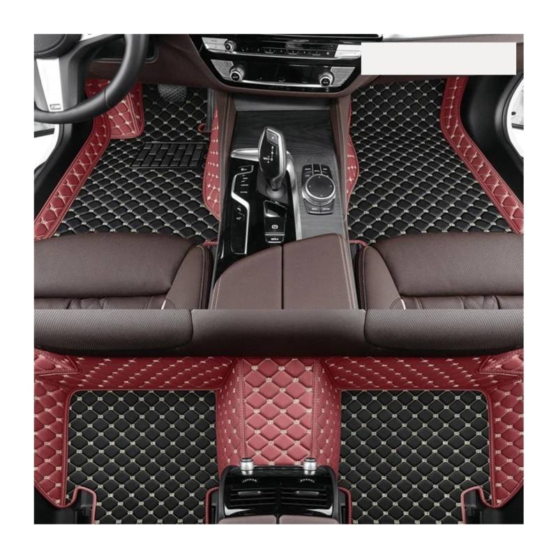 Autoteppiche Für E60 2004 2005 2006 2007 2008 2009 2010 Teppiche Fußpolster Maßgefertigte Auto-Fußmatten Aus Leder Fussmatten Auto(1set floormat D,Linkslenker) von CGBWMB