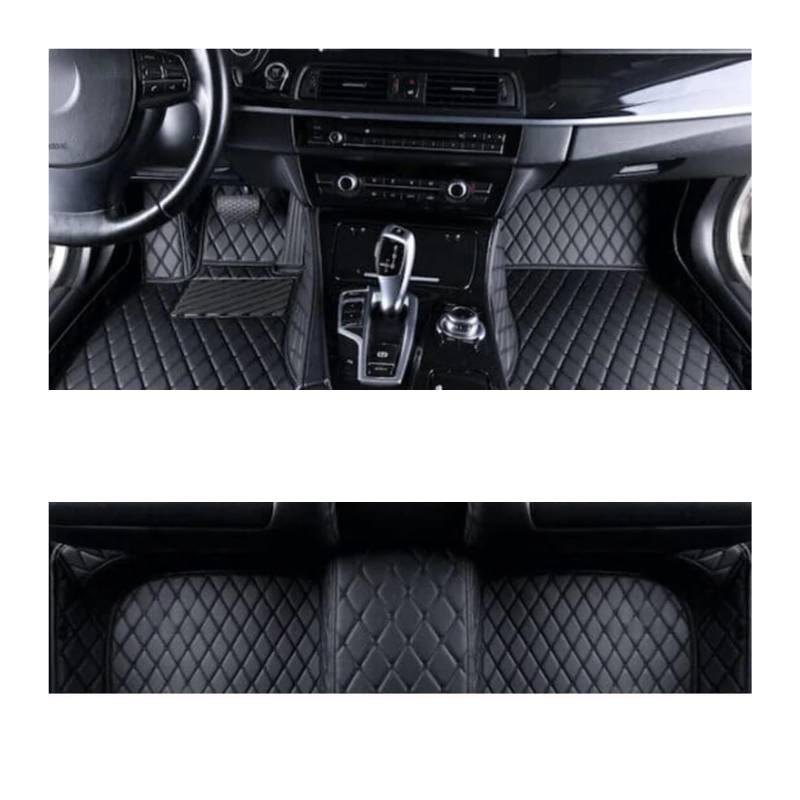 Autoteppiche Für Ford Für Mustang 2011 2012 2013 2014 Benutzerdefinierte Auto Fuß Pads Automobil Teppich Abdeckung Auto Fußmatten Fussmatten Auto(Black 1set,Rechtslenker) von CGBWMB