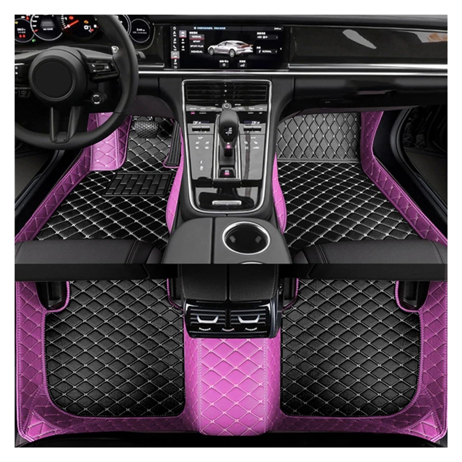 Autoteppiche Für Kia Für Forte Für Cerato K3 BD MK3 2019~2022 Anti Dirty Pad Leder Bodenmatte Teppiche Teppich Automatten Fussmatten Auto(1set floormat a,Rechtslenker) von CGBWMB