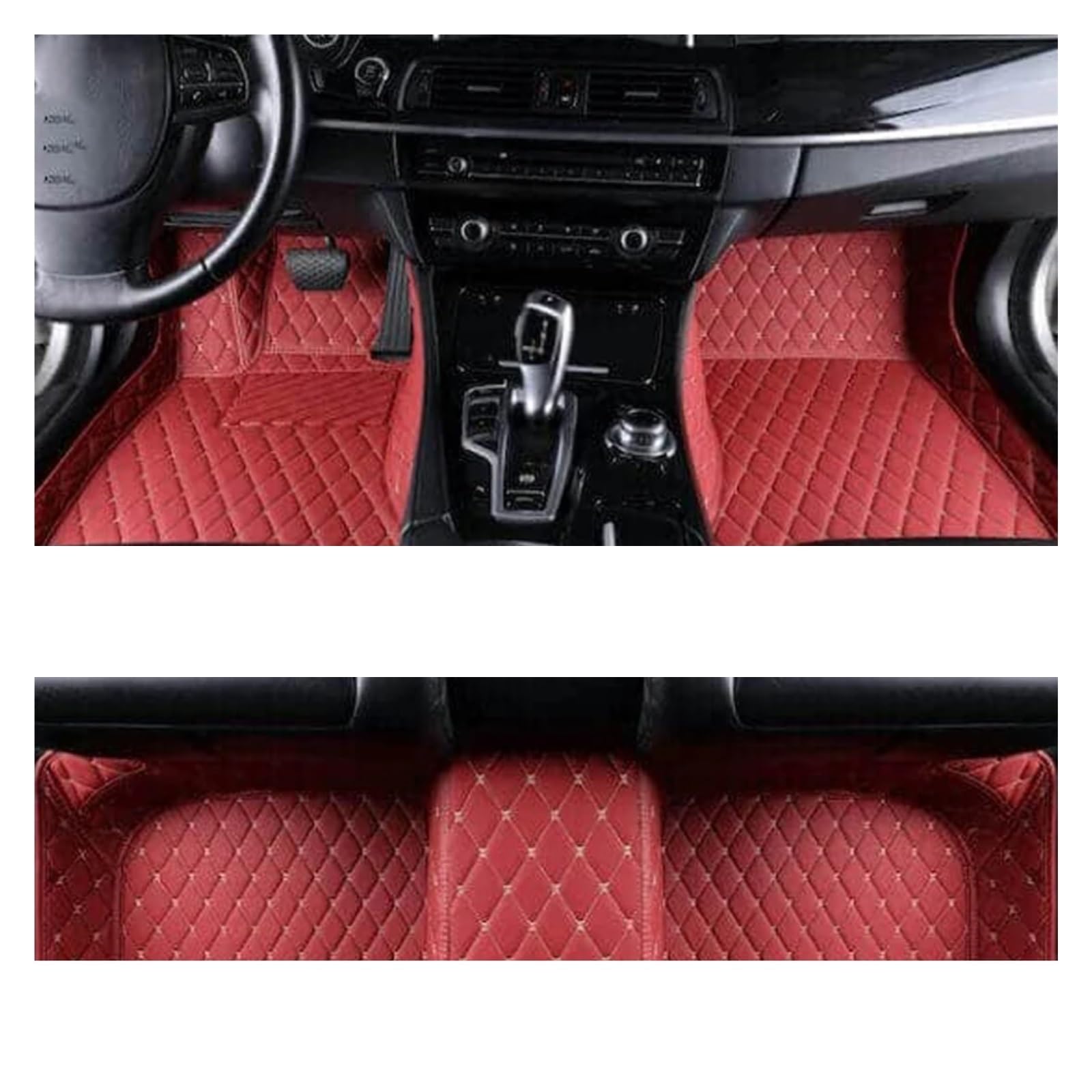 Autoteppiche Für Kia Für Forte Für Cerato K3 BD MK3 2019~2022 Anti Dirty Pad Leder Bodenmatte Teppiche Teppich Automatten Fussmatten Auto(Wine 1set,Linkslenker) von CGBWMB