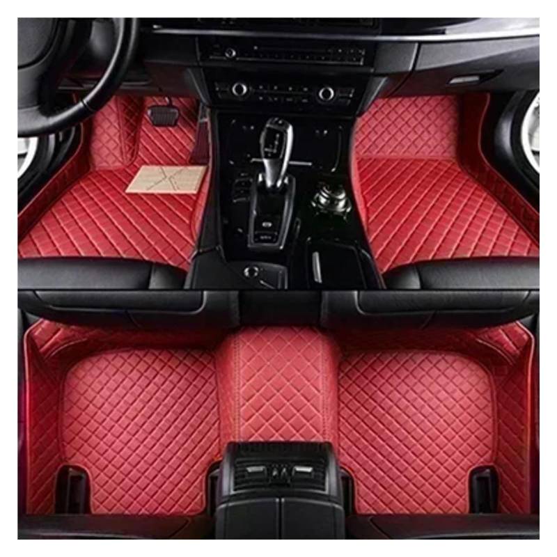 Autoteppiche Für Kia Für Sorento 5-Sitzer 2006-2008 Innendetails Zubehör Benutzerdefinierte 3D-Volldeckung Auto-Fußmatten Fussmatten Auto(Red) von CGBWMB