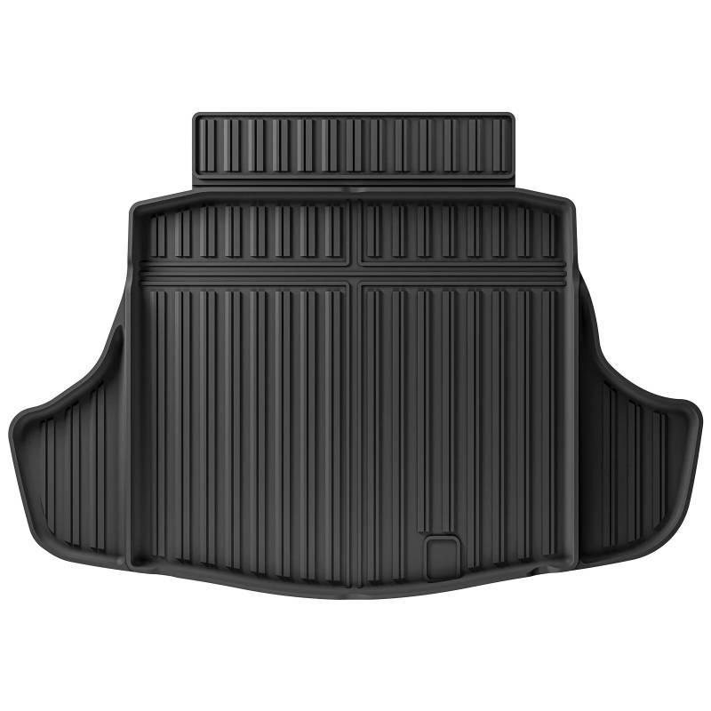 Autoteppiche Für Toyota Für Camry 2024 2025 3D Auto Fußmatten Cargo Liner Trunk Pad Allwetter Wasserdicht Schwarz Links Ruder Fussmatten Auto(Trunk 1P) von CGBWMB