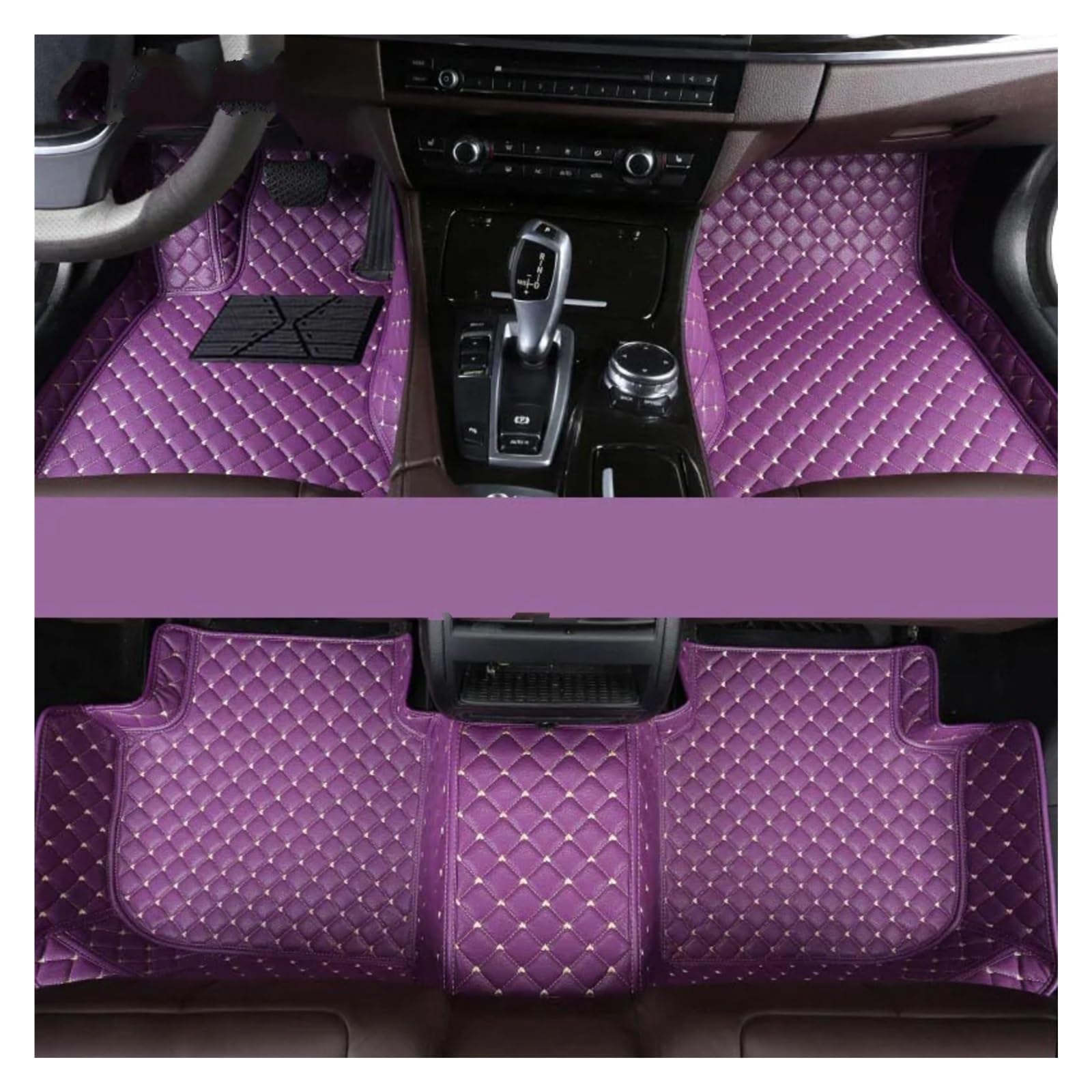 Autoteppiche Für X3 E83 F25 G01 F97 Auto Teppiche Fuß Coche Zubehör Custom Car Fußmatten Fussmatten Auto(Purple,2003-2010 E83) von CGBWMB