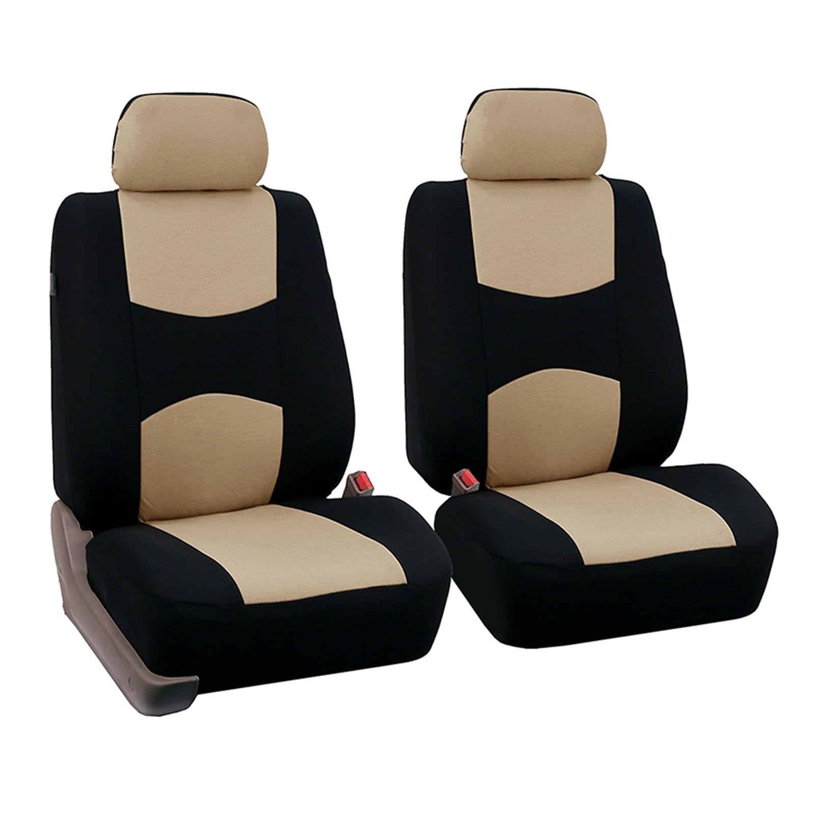 CGBWMB Auto-Sitzbezüge 5 Sitzbezüge-Set Für Vorne Und Hinten Autositzbezüge-Set Auto-Sitzbezüge Für Vorne Und Hinten Für Den Vier-Jahreszeiten-Sitzschutz Autositzbezüge(Beige d) von CGBWMB