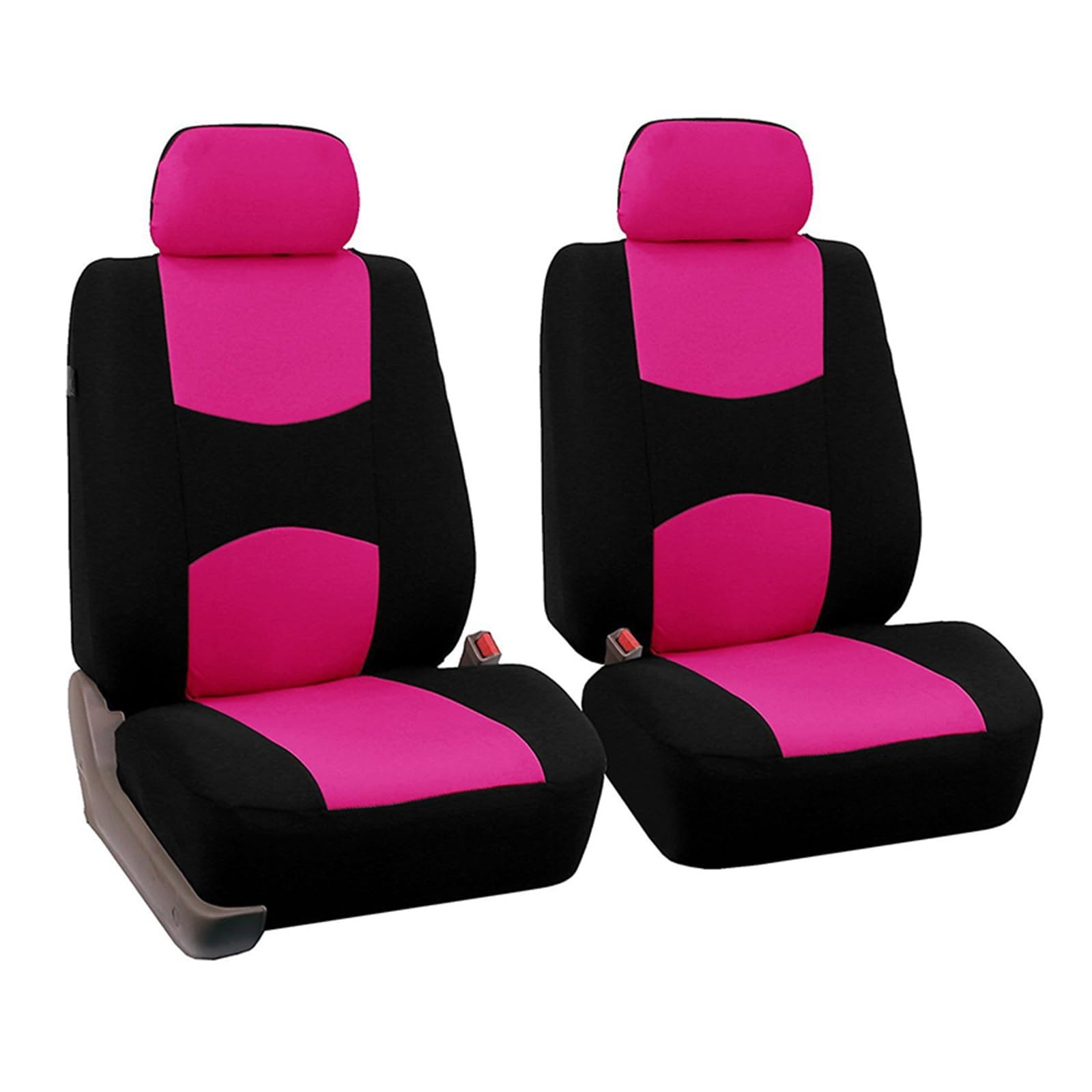 CGBWMB Auto-Sitzbezüge 5 Sitzbezüge-Set Für Vorne Und Hinten Autositzbezüge-Set Auto-Sitzbezüge Für Vorne Und Hinten Für Den Vier-Jahreszeiten-Sitzschutz Autositzbezüge(Pink a) von CGBWMB