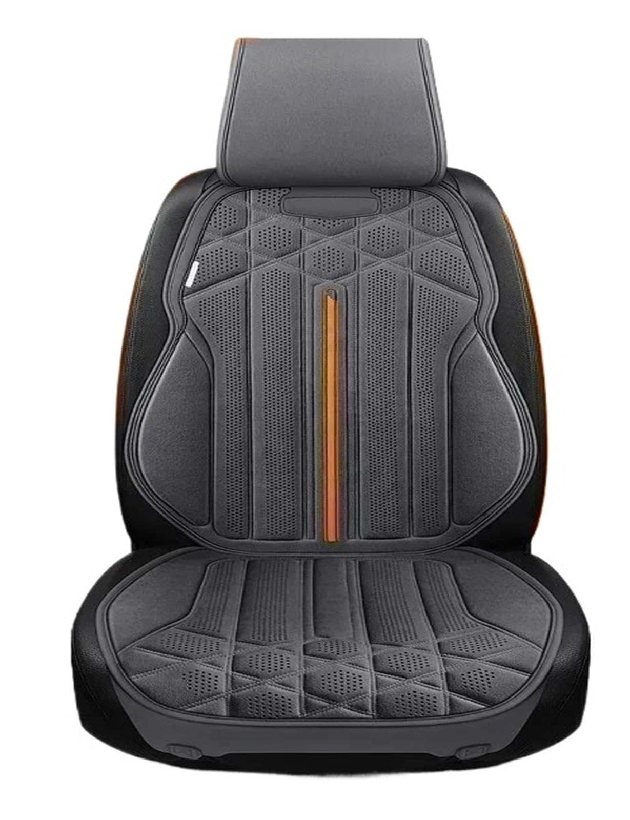 CGBWMB Auto-Sitzbezüge Universal Auto Sitz Abdeckung Vier Saison Auto Atmungsaktive Flachs Sattel Pad Sitzbezüge Für Auto Sitze Abdeckung Schutz Autositzbezüge(Grey Front seat Set) von CGBWMB