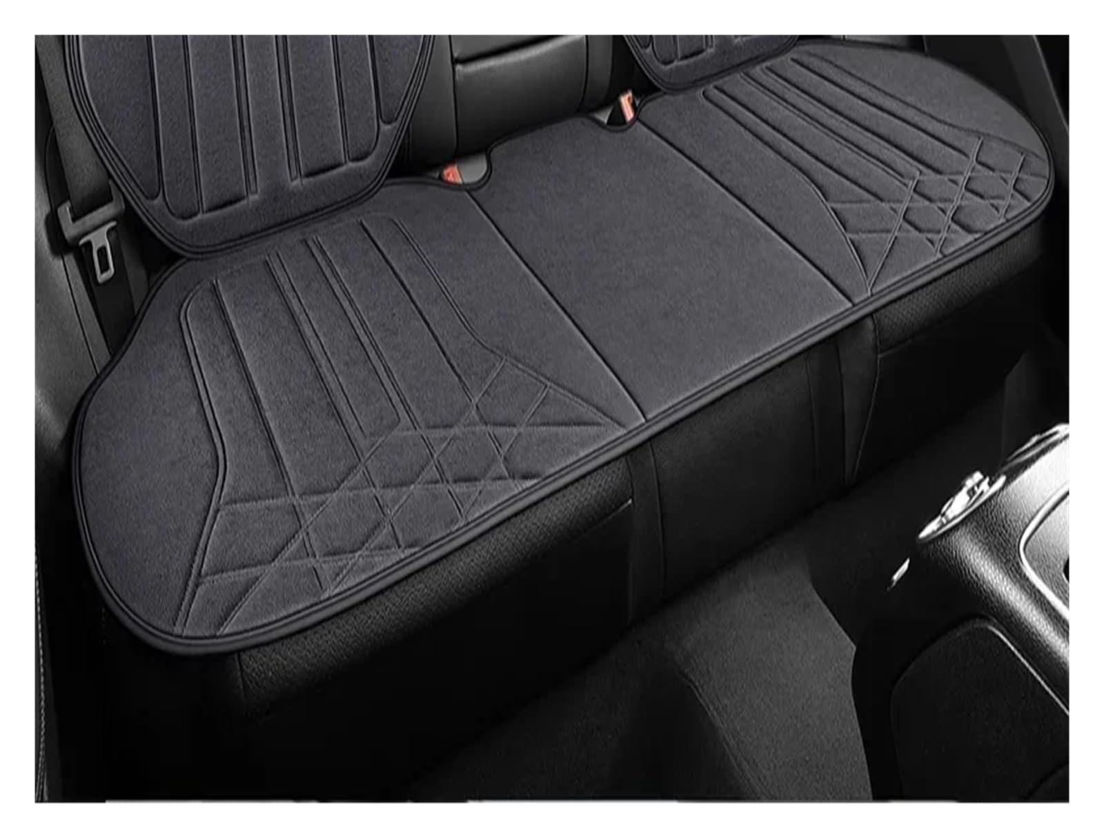 CGBWMB Auto-Sitzbezüge Universal Auto Sitz Abdeckung Vier Saison Auto Atmungsaktive Flachs Sattel Pad Sitzbezüge Für Auto Sitze Abdeckung Schutz Autositzbezüge(Grey Rear seat) von CGBWMB