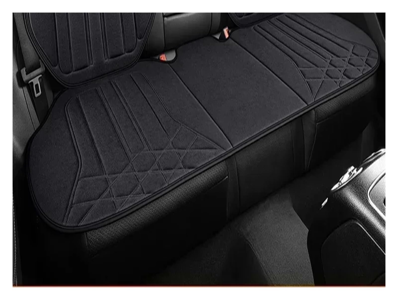 CGBWMB Auto-Sitzbezüge Universal Auto Sitz Abdeckung Vier Saison Auto Atmungsaktive Flachs Sattel Pad Sitzbezüge Für Auto Sitze Abdeckung Schutz Autositzbezüge(Grey Rear seat a) von CGBWMB