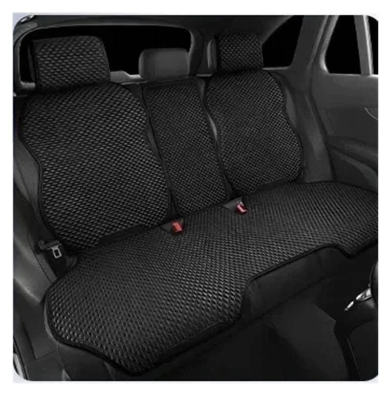 CGBWMB Auto-Sitzbezüge Universal Auto Sitz Abdeckung Vier Saison Auto EIS Seide Atmungsaktive Sitzbezüge Für Auto Kühlen Sitze Abdeckung Schutz Autositzbezüge(Black Back seat Set) von CGBWMB