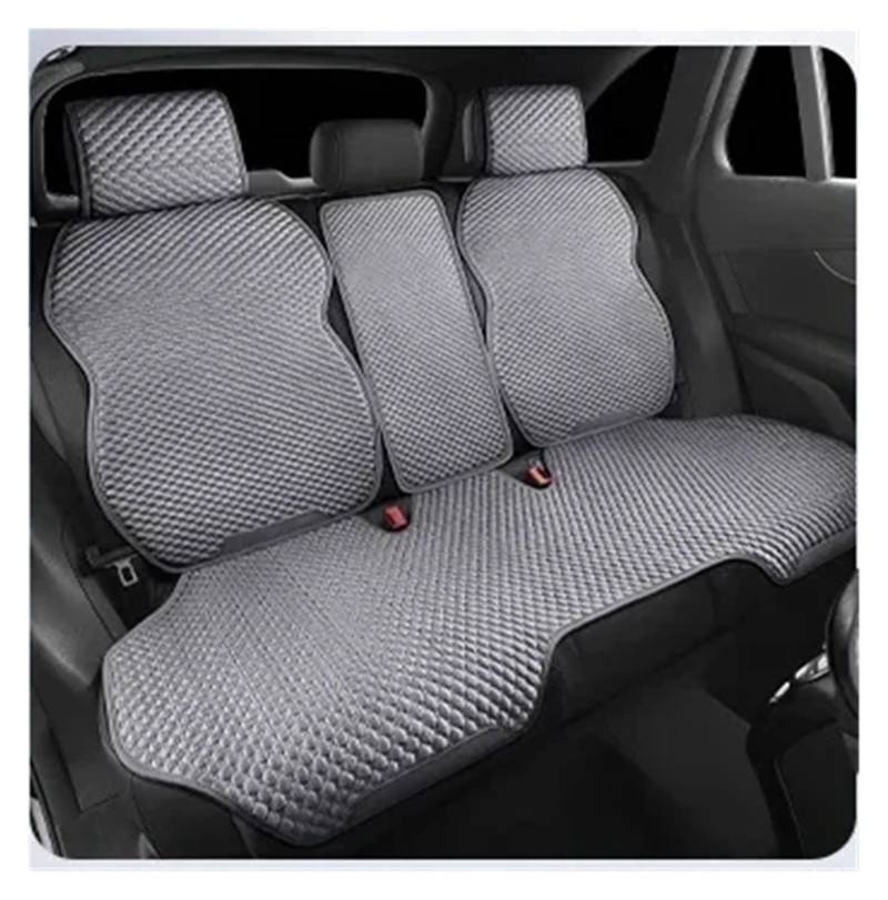 CGBWMB Auto-Sitzbezüge Universal Auto Sitz Abdeckung Vier Saison Auto EIS Seide Atmungsaktive Sitzbezüge Für Auto Kühlen Sitze Abdeckung Schutz Autositzbezüge(Grey Back seat Set) von CGBWMB