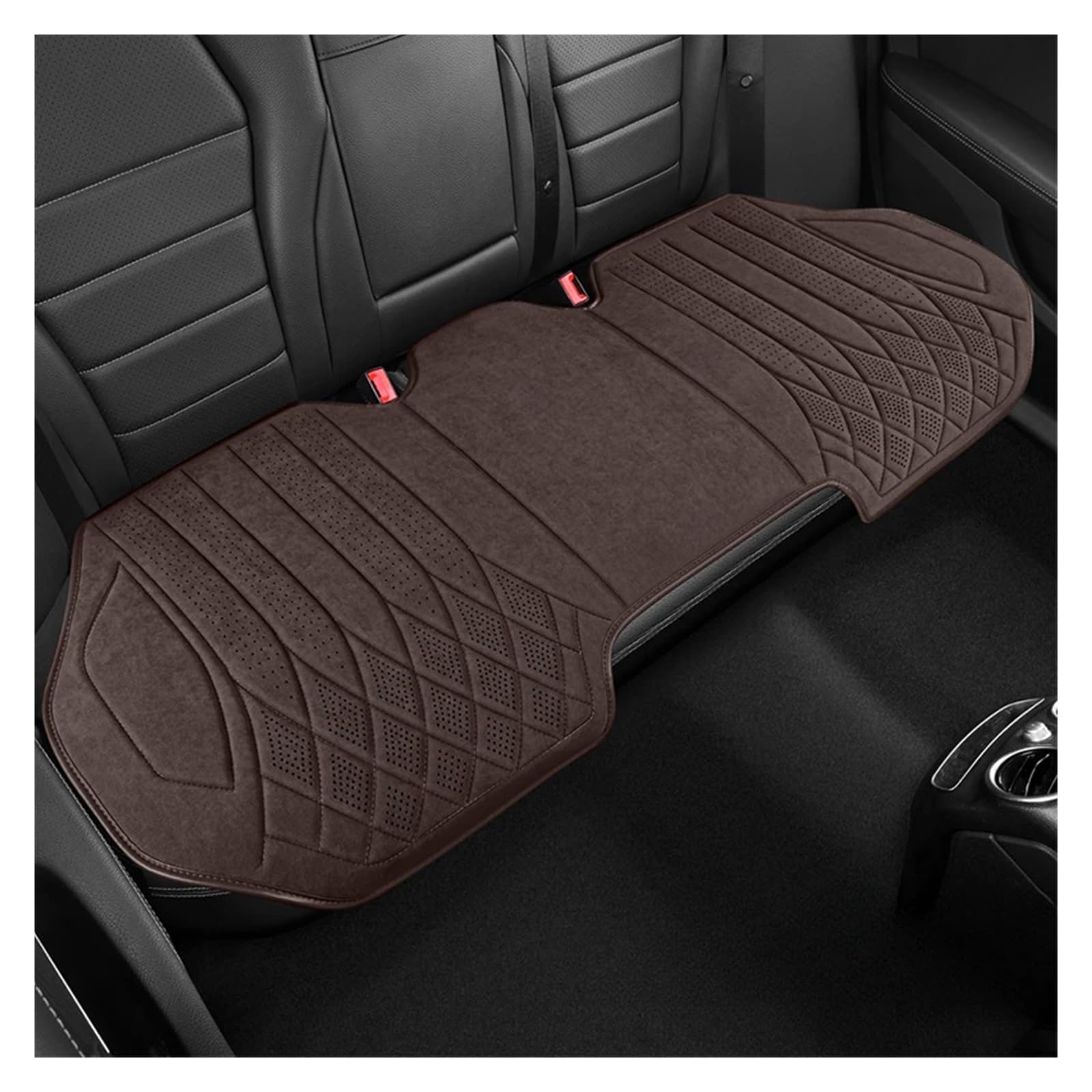 CGBWMB Auto-Sitzbezüge Universal Auto Sitz Abdeckung Vier Saison Auto Leder Sattel Pad Sitzbezüge Für Auto Coole Sitze Abdeckung Schutz Autositzbezüge(Brown Back seat) von CGBWMB