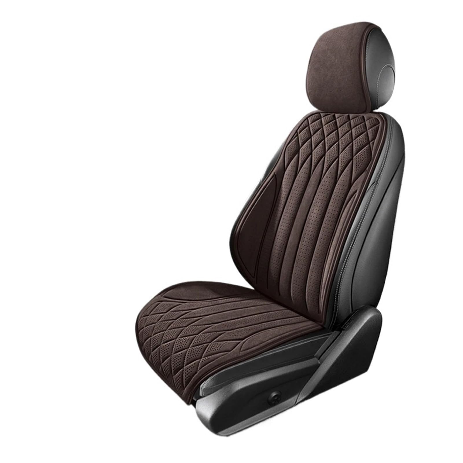 CGBWMB Auto-Sitzbezüge Universal Auto Sitz Abdeckung Vier Saison Auto Leder Sattel Pad Sitzbezüge Für Auto Coole Sitze Abdeckung Schutz Autositzbezüge(Brown Front seat Set) von CGBWMB