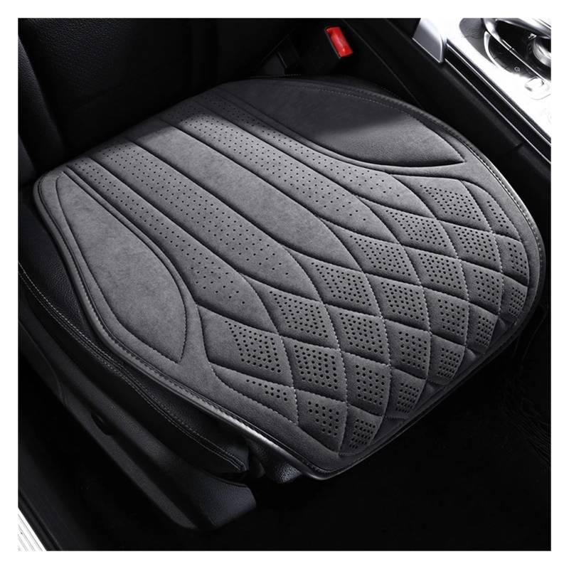 CGBWMB Auto-Sitzbezüge Universal Auto Sitz Abdeckung Vier Saison Auto Leder Sattel Pad Sitzbezüge Für Auto Coole Sitze Abdeckung Schutz Autositzbezüge(Gray Front seat) von CGBWMB