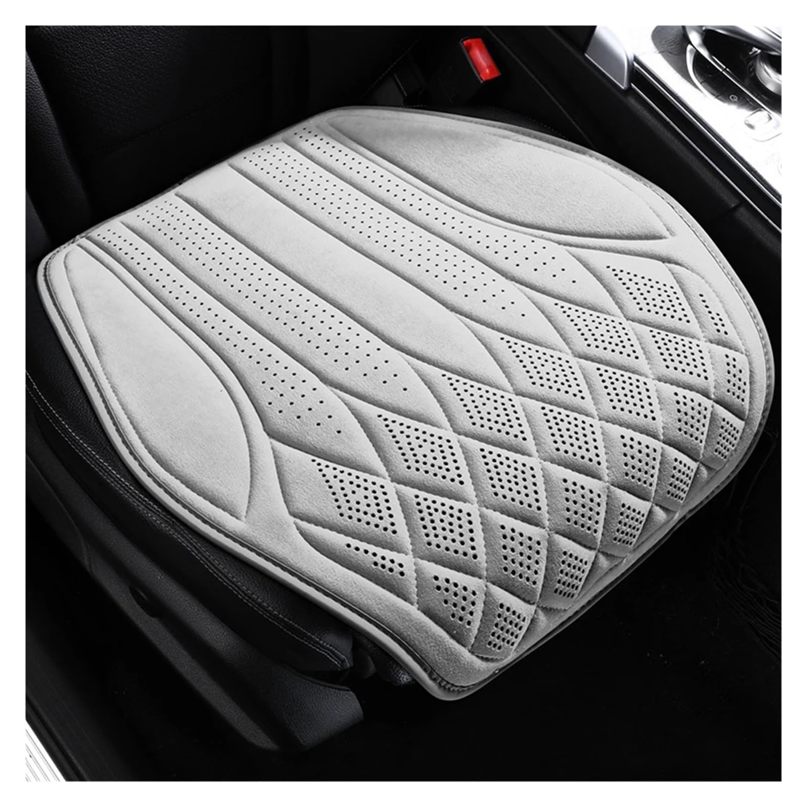 CGBWMB Auto-Sitzbezüge Universal Auto Sitz Abdeckung Vier Saison Auto Leder Sattel Pad Sitzbezüge Für Auto Coole Sitze Abdeckung Schutz Autositzbezüge(White Front seat) von CGBWMB