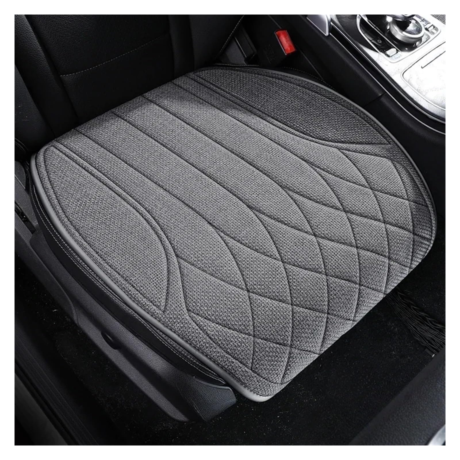 CGBWMB Auto-Sitzbezüge Universeller Autositzbezug Für Vier Jahreszeiten, Atmungsaktive Flachs-Sitzbezüge Für Den Schutz Von Autositzen Autositzbezüge(1 Piece Gray Front seat) von CGBWMB