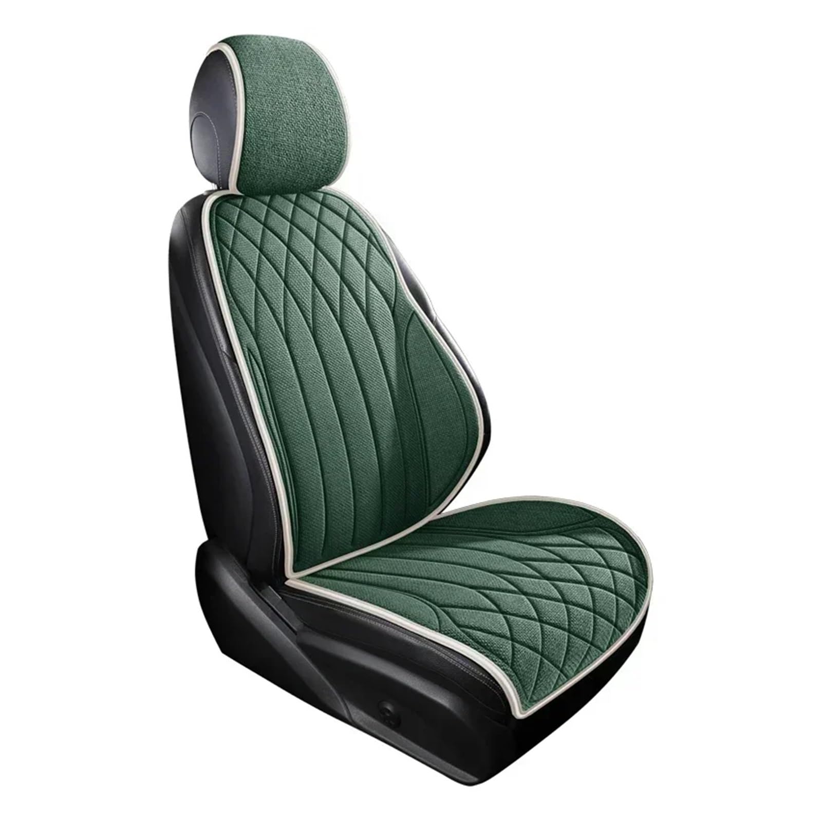 Auto-Sitzbezüge Universeller Autositzbezug Für Vier Jahreszeiten, Atmungsaktive Flachs-Sitzbezüge Für Den Schutz Von Autositzen Autositzbezüge(Green front seat set) von CGBWMB