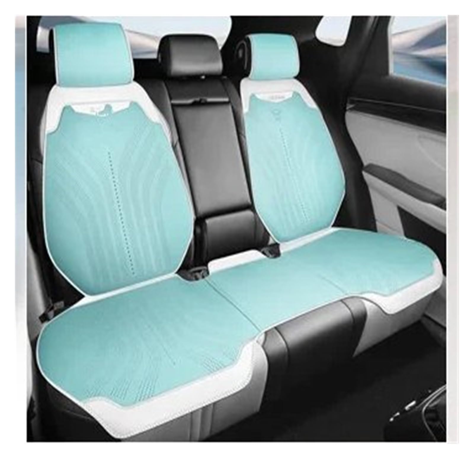 CGBWMB Auto-Sitzbezüge Universeller Autositzbezug Für Vier Jahreszeiten, Atmungsaktive Flachs-Sitzbezüge Für Den Schutz Von Autositzen Autositzbezüge(Green Rear seat Set) von CGBWMB