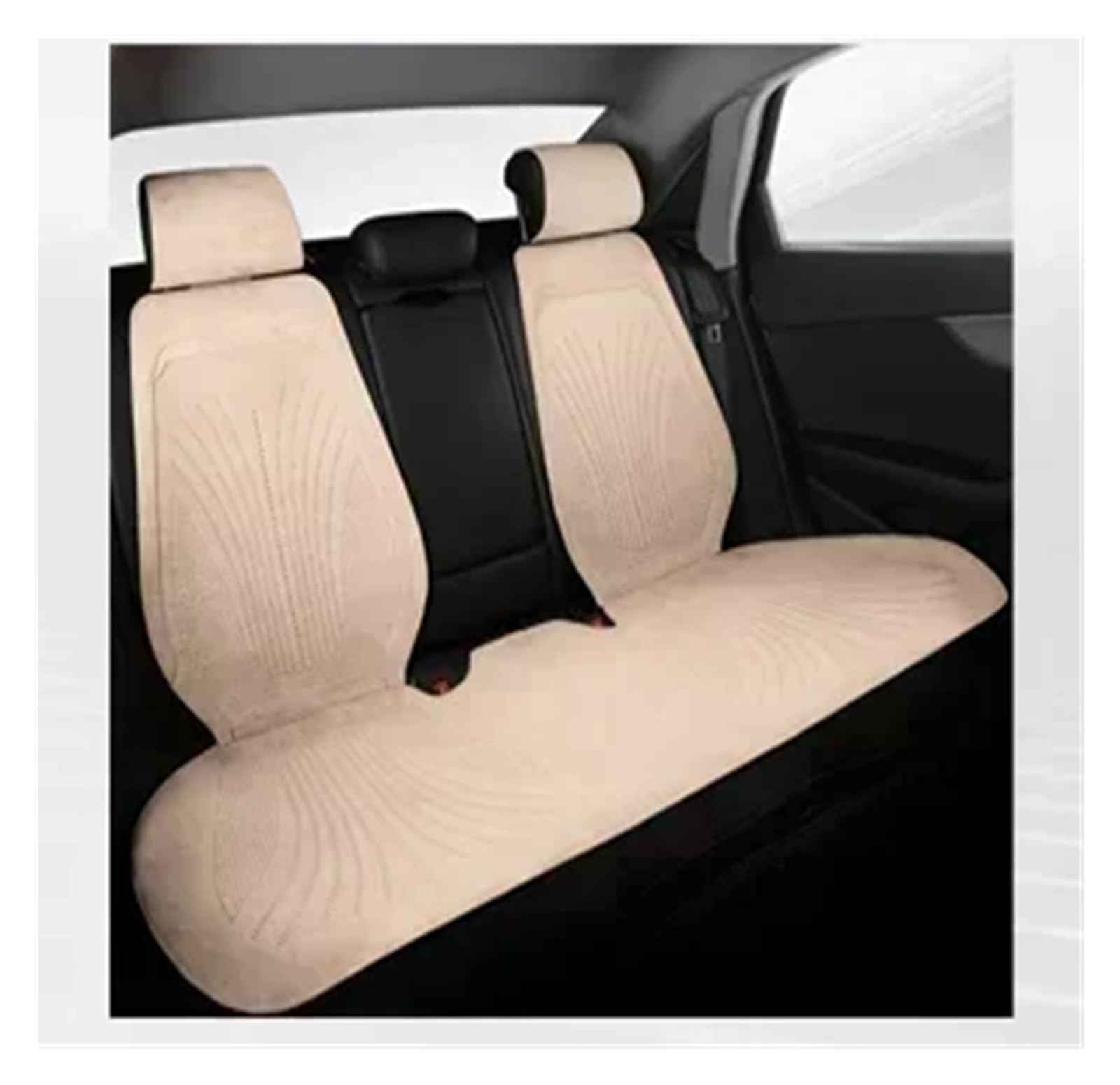 CGBWMB Auto-Sitzbezüge Universeller Autositzbezug Wabenkissen Belüftungsblatt Sitzbezüge Für Kühle Autositze Schutz Autositzbezüge(Beige Rear seat) von CGBWMB