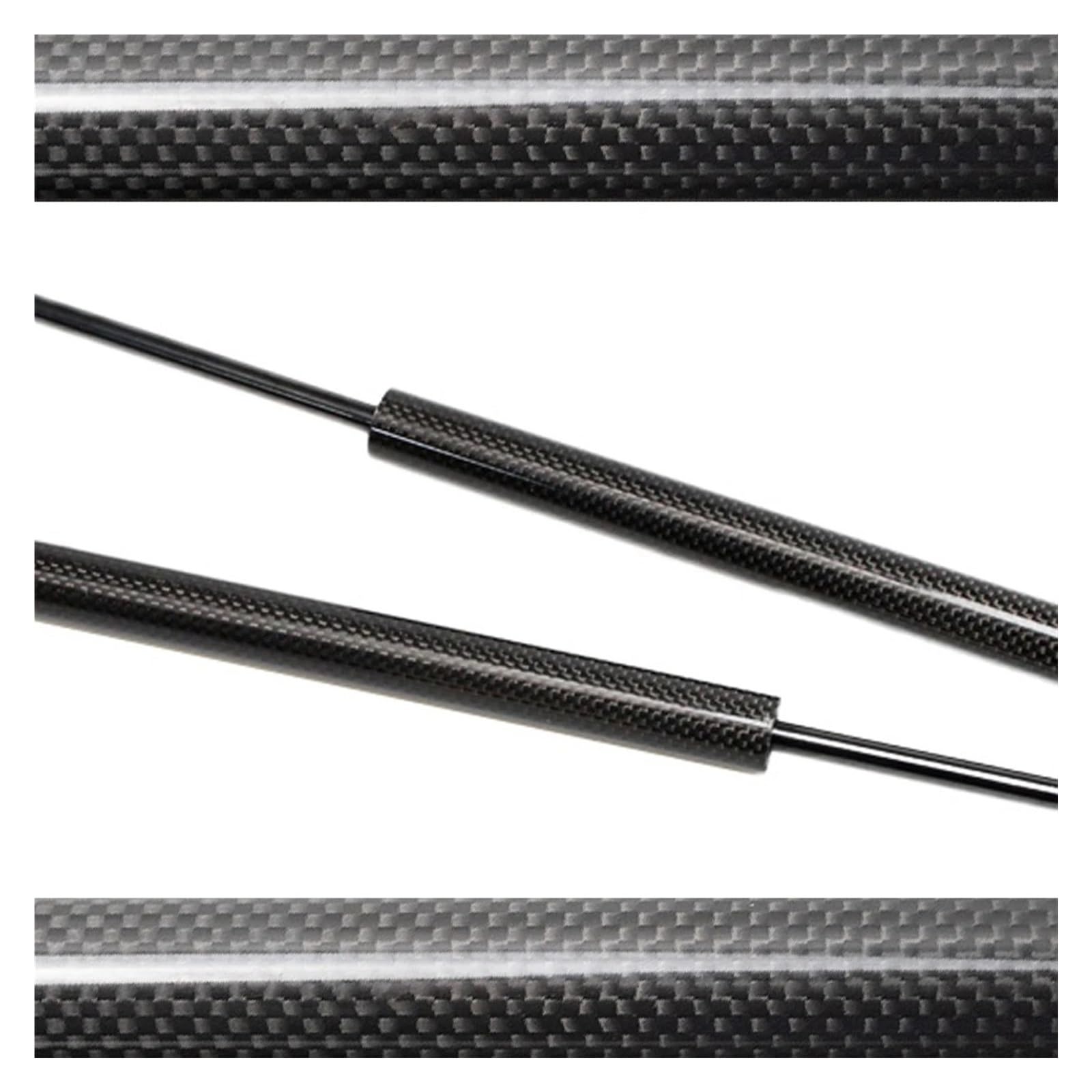 Kofferraum-Gasfeder Für Nissan Für Skyline R33 Coupe mit Spoiler 1993–1998 Heckklappe Boot Lift unterstützt Prop Rod Gas Streben Gasdruckdämpfer(Black Carbon Fiber) von CGBWMB