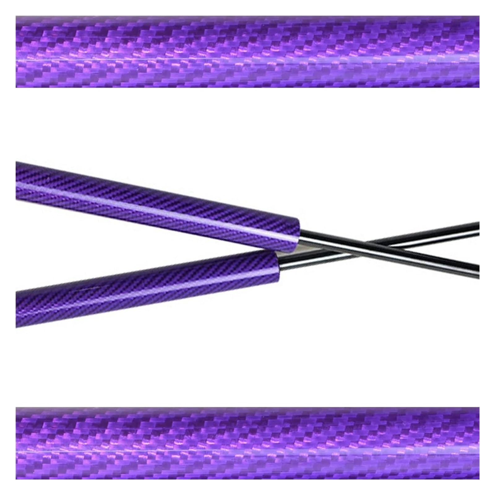 Kofferraum-Gasfeder Für Nissan Für Skyline R33 Coupe mit Spoiler 1993–1998 Heckklappe Boot Lift unterstützt Prop Rod Gas Streben Gasdruckdämpfer(Purple Carbon Fiber) von CGBWMB