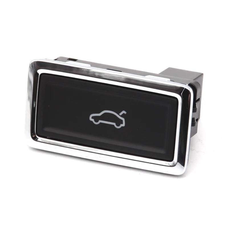 Kofferraumschloss Für VW Für Passat Für Phaeton Schwarz Chrom Auto Elektrische Kofferraum Deckel Lock Schalter Push Button Heckklappenschloss(Black Chrome) von CGBWMB