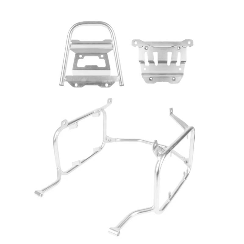 Motorrad-Gepäckträger Hinten Für XL750 Für Transalp XL 750 2023 2024 Motorrad Heckbox Hinten Topcasehalter Gepäckträger Pannier Toolbox Halterung Montage Hinterradgepäckträger(Silver One Set) von CGBWMB