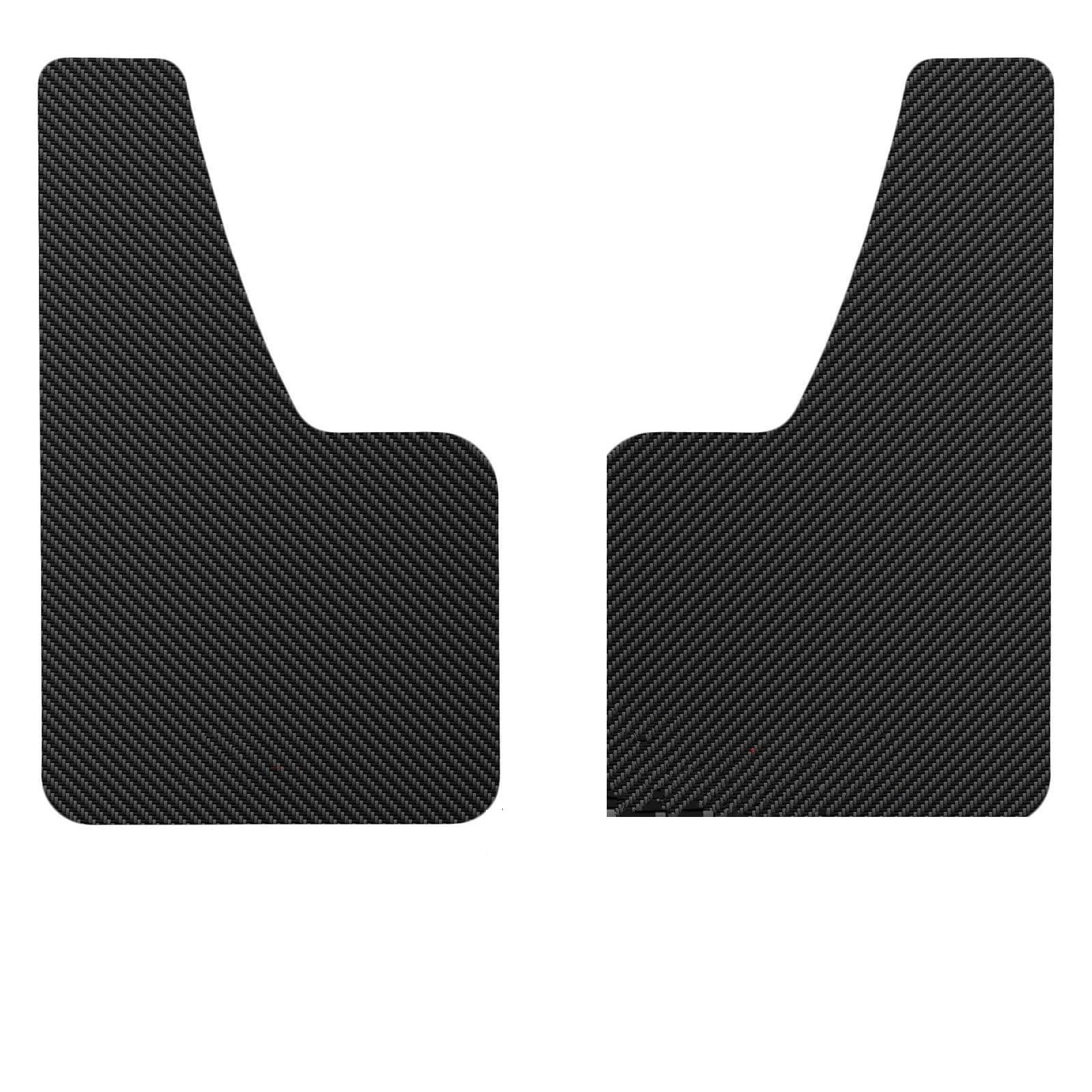 Schmutzfänger Spritzschutz Carbon Fiber Effect Splash Guards Schmutzfänger Auto Kotflügel Für Kotflügelverbreiterungen Universal Vorne Hinten ROT Zubehör Schmutzfänger vorne(2pcs Black) von CGBWMB