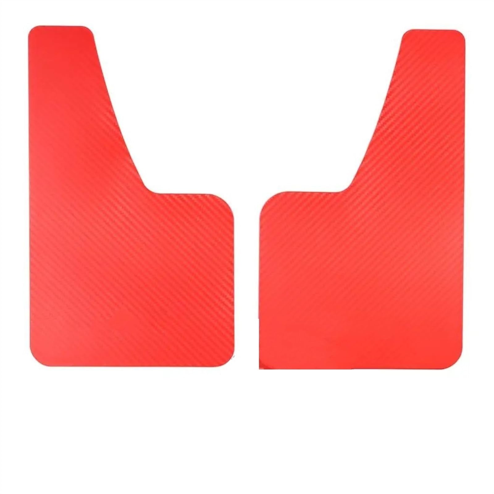 Schmutzfänger Spritzschutz Carbon Fiber Effect Splash Guards Schmutzfänger Auto Kotflügel Für Kotflügelverbreiterungen Universal Vorne Hinten ROT Zubehör Schmutzfänger vorne(2pcs Red) von CGBWMB